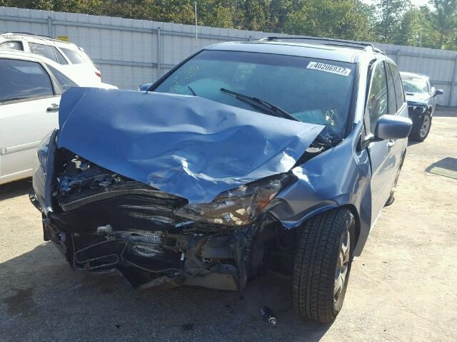 5FNRL38406B037910 - 2006 HONDA ODYSSEY EX BLUE photo 2