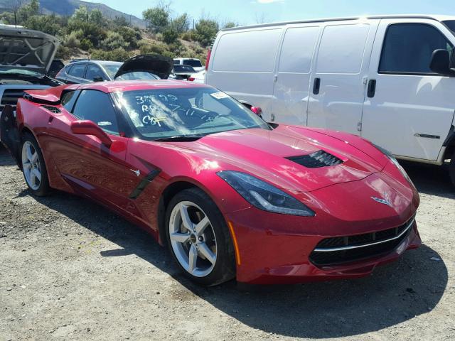 1G1YD2D79E5130856 - 2014 CHEVROLET CORVETTE S MAROON photo 1