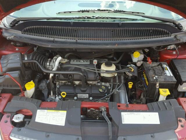 2A4GP54L26R915145 - 2006 CHRYSLER TOWN & COU RED photo 7