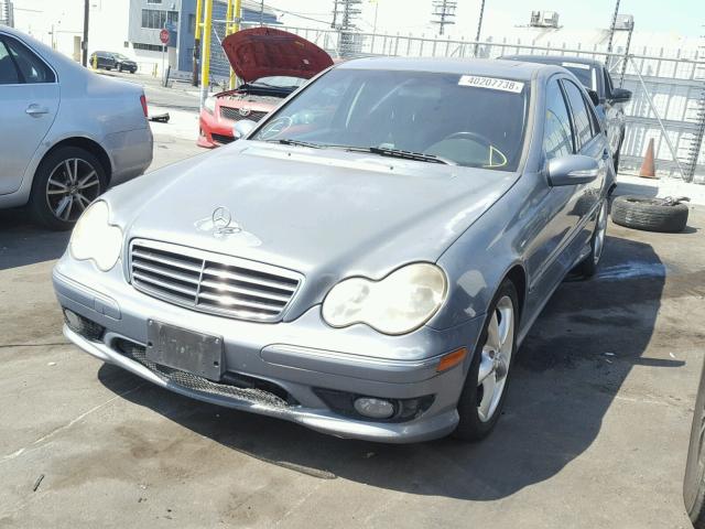 WDBRF52H66F753333 - 2006 MERCEDES-BENZ C GENERATI BLUE photo 2