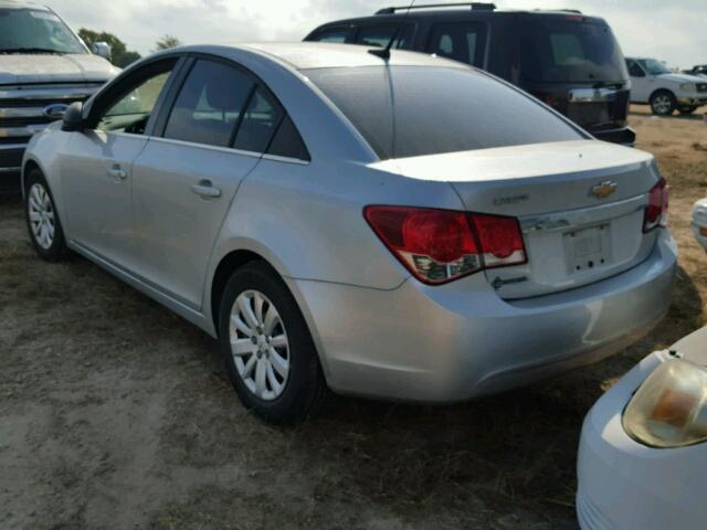 1G1PD5SH9B7200560 - 2011 CHEVROLET CRUZE LS SILVER photo 3