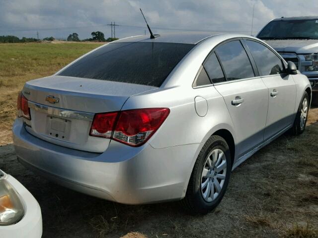 1G1PD5SH9B7200560 - 2011 CHEVROLET CRUZE LS SILVER photo 4