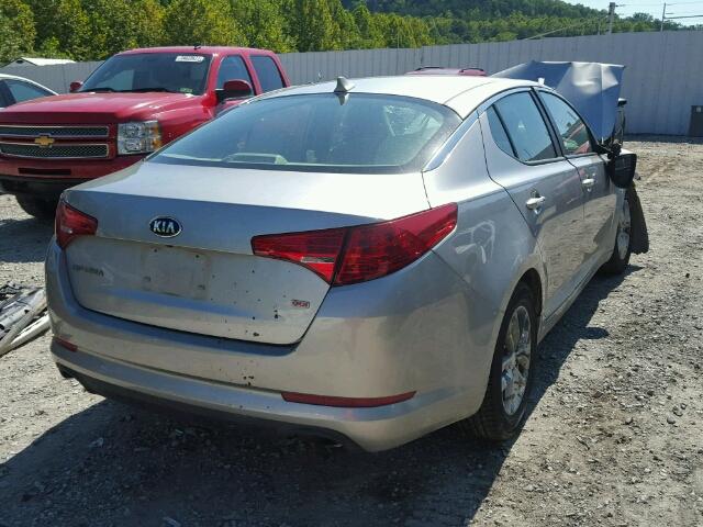 5XXGM4A75DG257326 - 2013 KIA OPTIMA LX SILVER photo 4