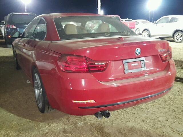 WBA4U7C3XH5J54957 - 2017 BMW 430I RED photo 3