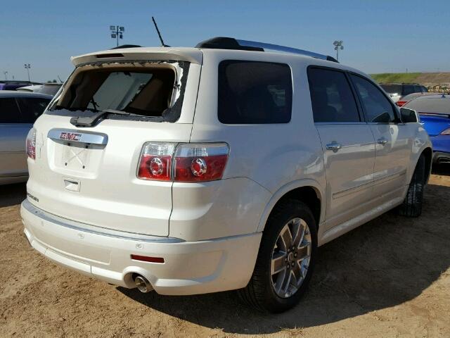 1GKKRTED8CJ370028 - 2012 GMC ACADIA WHITE photo 4