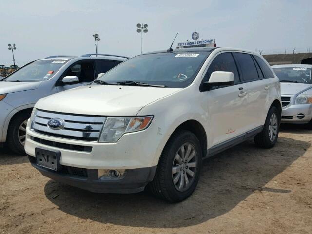 2FMDK38C58BA43900 - 2008 FORD EDGE SEL WHITE photo 2