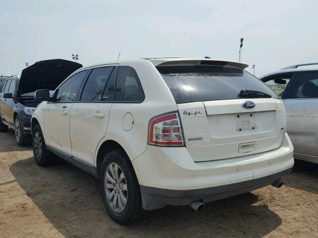 2FMDK38C58BA43900 - 2008 FORD EDGE SEL WHITE photo 3