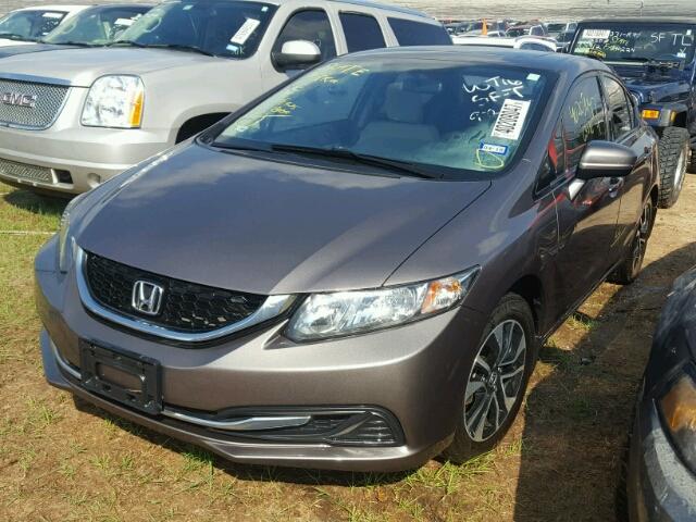 19XFB2F82EE037661 - 2014 HONDA CIVIC EX GRAY photo 2