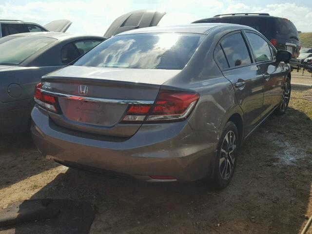 19XFB2F82EE037661 - 2014 HONDA CIVIC EX GRAY photo 4