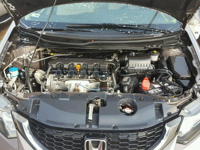 19XFB2F82EE037661 - 2014 HONDA CIVIC EX GRAY photo 7