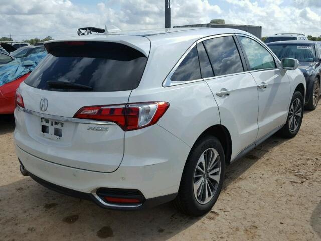 5J8TB3H77HL005301 - 2017 ACURA RDX WHITE photo 4