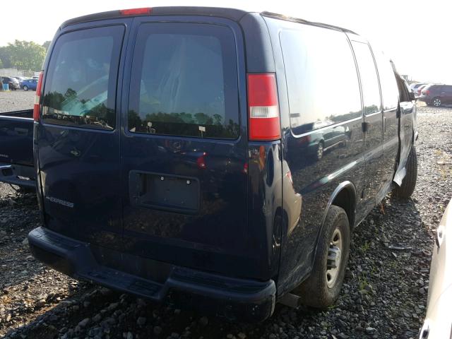 1GCGG25C481164107 - 2008 CHEVROLET EXPRESS BLUE photo 4