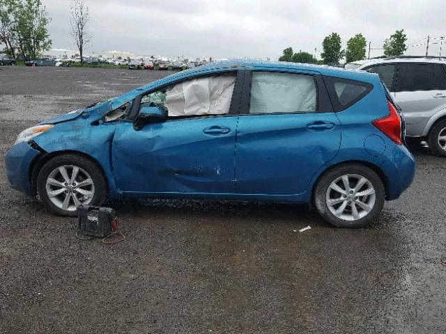 3N1CE2CPXEL357105 - 2014 NISSAN VERSA NOTE BLUE photo 9