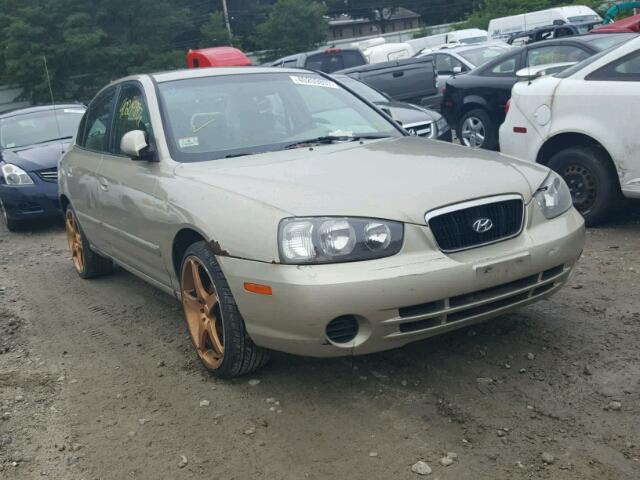 KMHDN45D71U141689 - 2001 HYUNDAI ELANTRA GL BEIGE photo 1