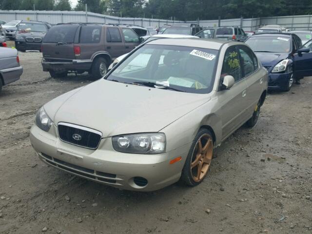 KMHDN45D71U141689 - 2001 HYUNDAI ELANTRA GL BEIGE photo 2