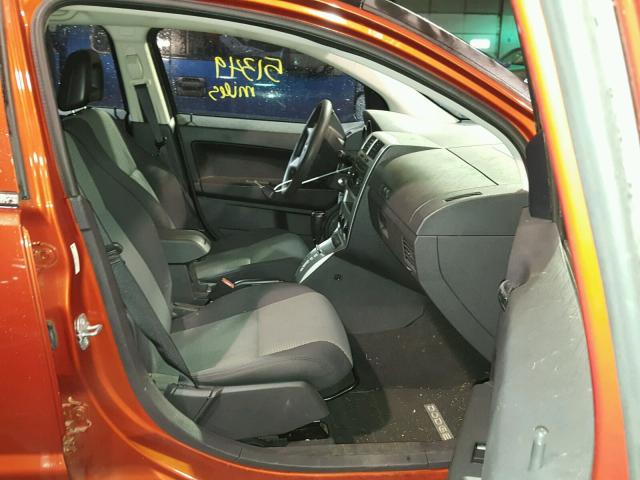 1B3HB48A89D259702 - 2009 DODGE CALIBER SX ORANGE photo 5