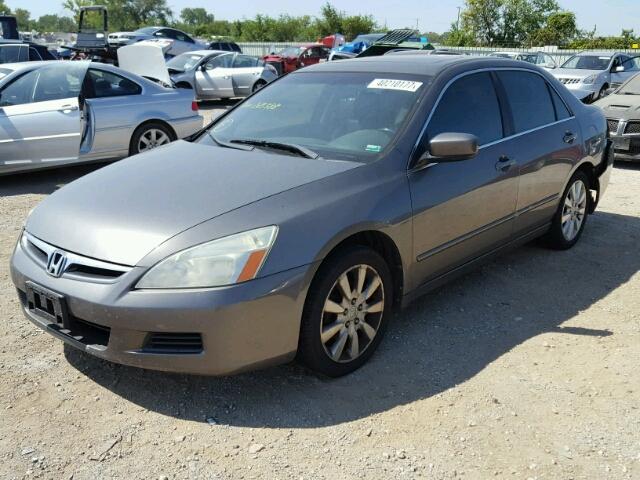 1HGCM66576A021388 - 2006 HONDA ACCORD EX GRAY photo 2