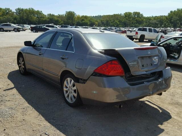 1HGCM66576A021388 - 2006 HONDA ACCORD EX GRAY photo 3