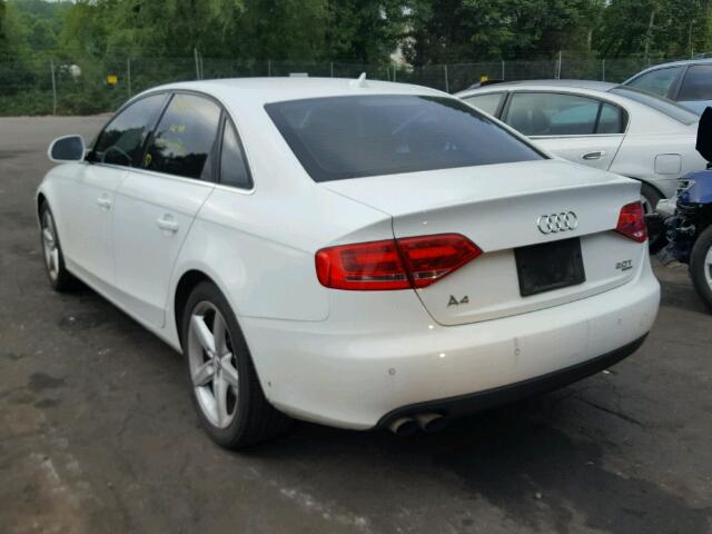 WAUMF78K99N012966 - 2009 AUDI A4 PRESTIG WHITE photo 3