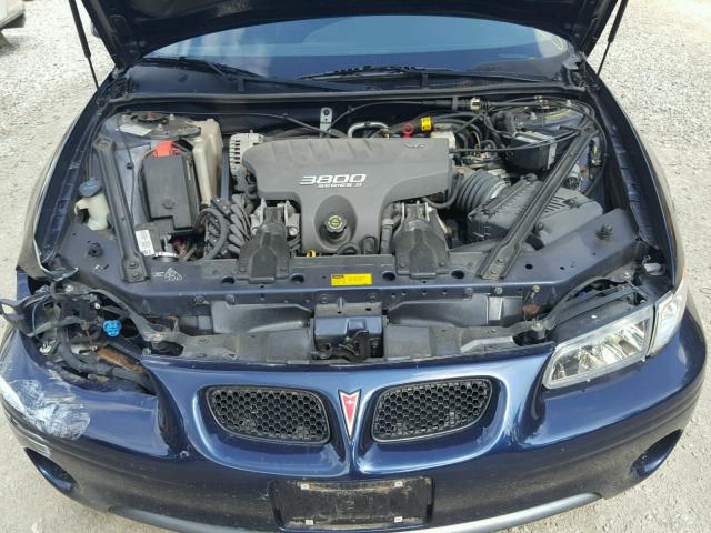 1G2WP12K91F260989 - 2001 PONTIAC GRAND PRIX Կապույտ լուսանկար 7