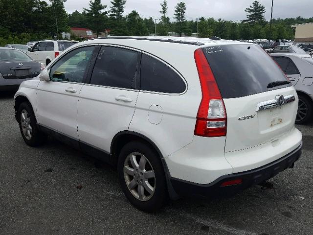 5J6RE48798L048442 - 2008 HONDA CR-V EXL WHITE photo 3