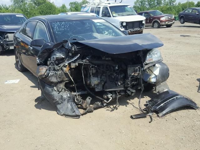 1G1ZC5E07CF222632 - 2012 CHEVROLET MALIBU 1LT BLACK photo 1