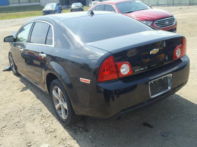 1G1ZC5E07CF222632 - 2012 CHEVROLET MALIBU 1LT BLACK photo 3