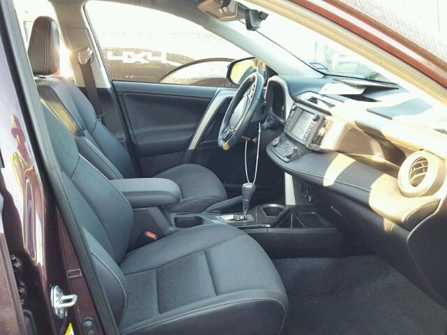 2T3YFREV2GW281590 - 2016 TOYOTA RAV4 MAROON photo 5