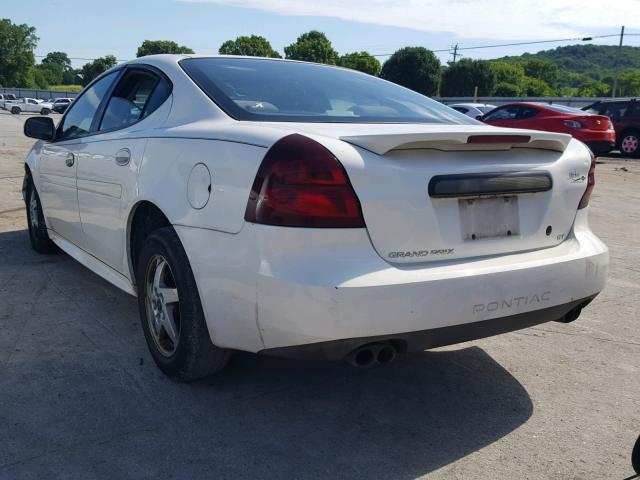 2G2WP522841293520 - 2004 PONTIAC GRAND PRIX WHITE photo 3