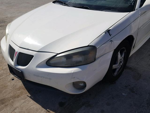 2G2WP522841293520 - 2004 PONTIAC GRAND PRIX WHITE photo 9