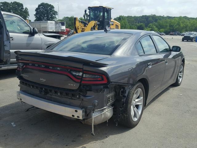 2C3CDXHG2GH355287 - 2016 DODGE CHARGER SX GRAY photo 4