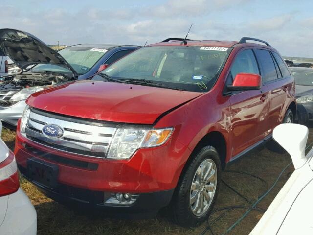 2FMDK3JC9ABB77020 - 2010 FORD EDGE BURGUNDY photo 2