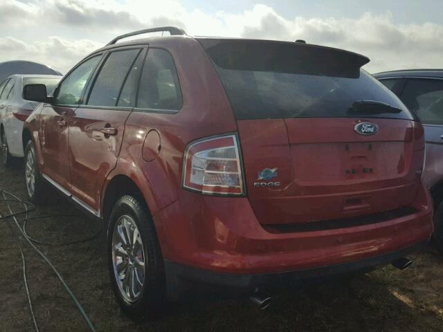 2FMDK3JC9ABB77020 - 2010 FORD EDGE BURGUNDY photo 3