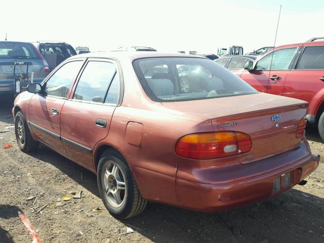 1Y1SK5289XZ434891 - 1999 CHEVROLET GEO PRIZM 红色 照片 3