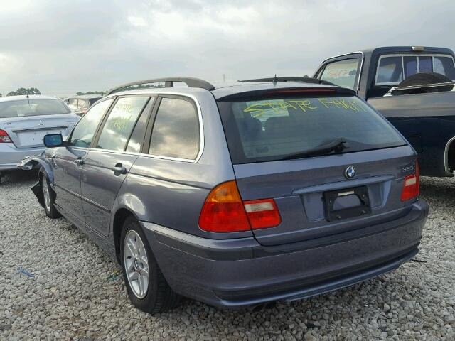 WBAAW33421ET41842 - 2001 BMW 325 IT BLUE photo 3