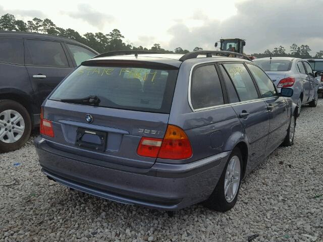 WBAAW33421ET41842 - 2001 BMW 325 IT BLUE photo 4