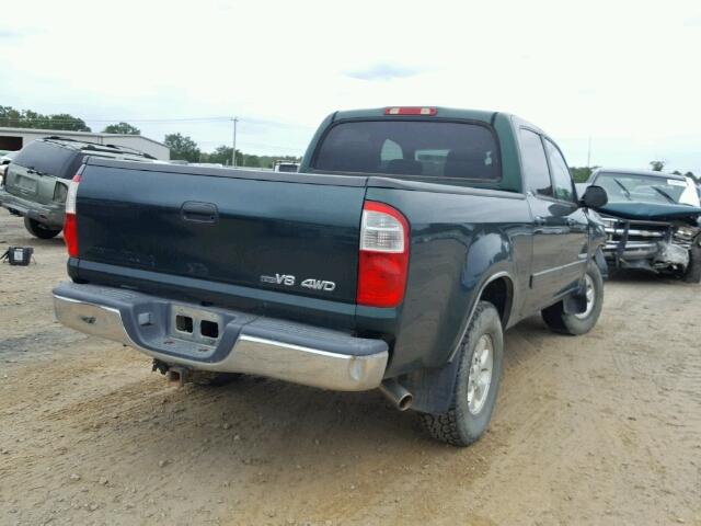 5TBDT44174S462411 - 2004 TOYOTA TUNDRA GREEN photo 4