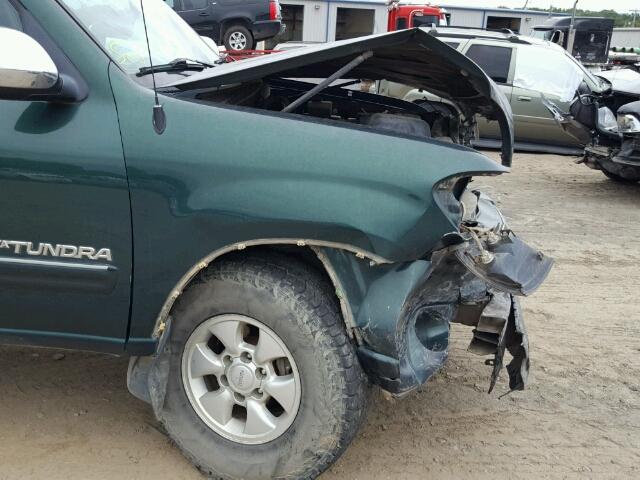 5TBDT44174S462411 - 2004 TOYOTA TUNDRA GREEN photo 9