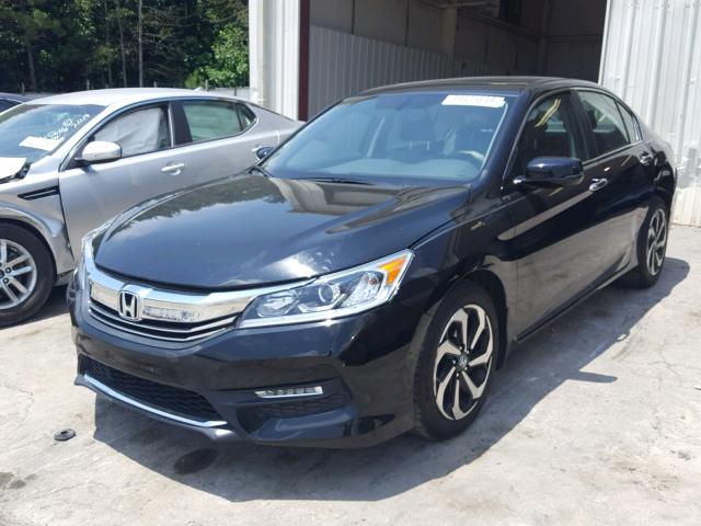 1HGCR2F87GA002510 - 2016 HONDA ACCORD EXL BLACK photo 2