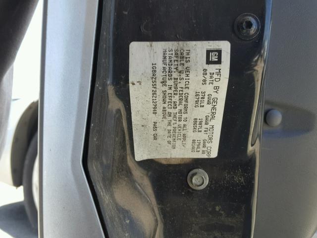 1G8AZ55F26Z127948 - 2006 SATURN ION LEVEL SILVER photo 10