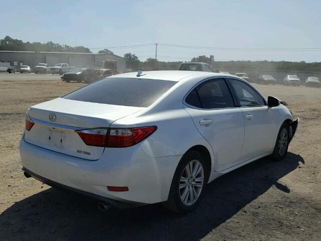 JTHBK1GG5D2037534 - 2013 LEXUS ES 350 WHITE photo 4