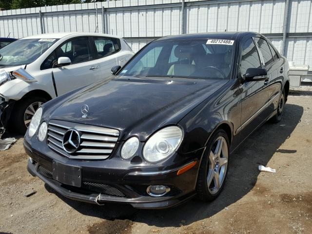 WDBUF56X77B039604 - 2007 MERCEDES-BENZ E350 BLACK photo 2