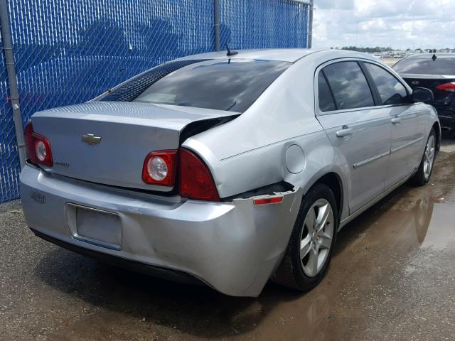 1G1ZB5EB9A4115014 - 2010 CHEVROLET MALIBU LS ვერცხლისფერი ფოტო 4
