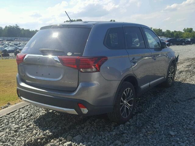 JA4AZ3A38GZ025250 - 2016 MITSUBISHI OUTLANDER GRAY photo 4