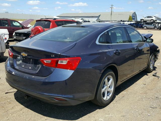 1G1ZB5ST3GF308141 - 2016 CHEVROLET MALIBU LS Mavi foto 4