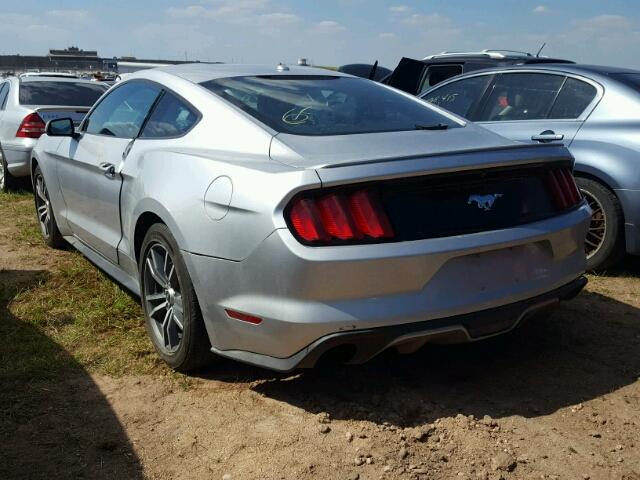 1FA6P8TH6F5349395 - 2015 FORD MUSTANG SILVER photo 3