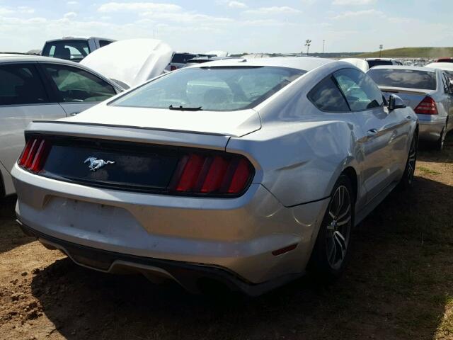 1FA6P8TH6F5349395 - 2015 FORD MUSTANG SILVER photo 4