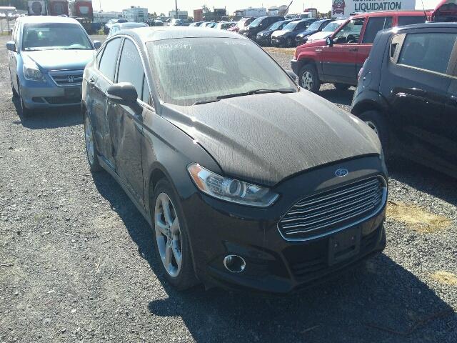 3FA6P0H96FR140304 - 2015 FORD FUSION SE BLACK photo 1