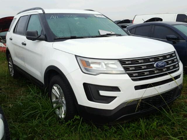 1FM5K7B89GGC82101 - 2016 FORD EXPLORER WHITE photo 1