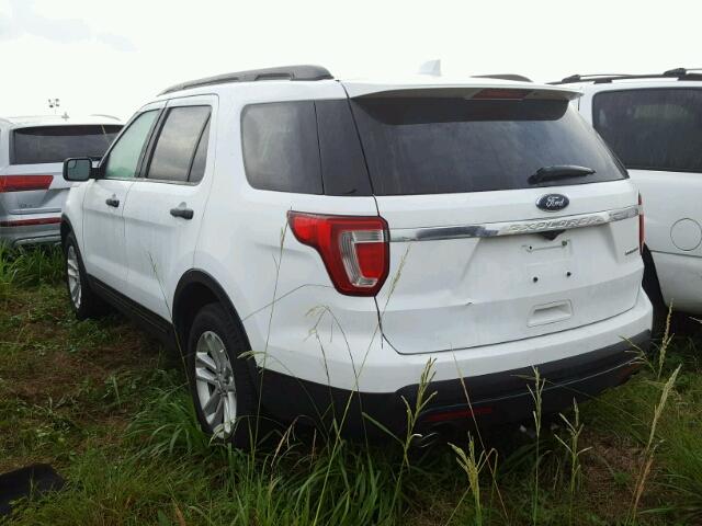 1FM5K7B89GGC82101 - 2016 FORD EXPLORER WHITE photo 3